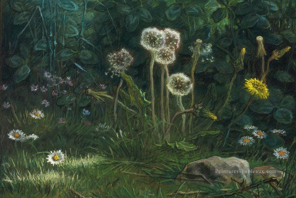 Pissenlits Barbizon naturalisme réalisme Jean François Millet Peintures à l'huile